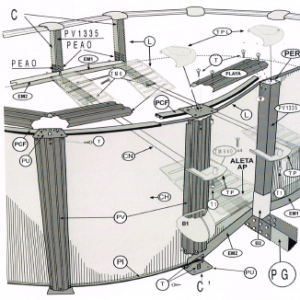 Piscinas Ovaladas Piedra- Sistema Omegas- SERIE MYKONOS/SANTORINI- KITPRO6188P/PO
