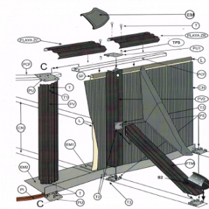 Piscinas Ovaladas Grafito- SERIE KEA- KIT500GF