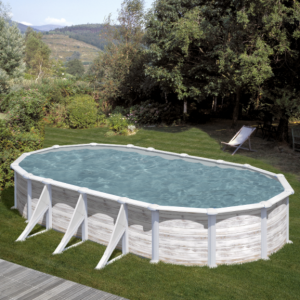 Groenlandia Ovalada (Piscina de acero con decoración nórdica) (GRE)