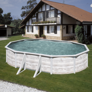 Finlandia Ovalada (Piscina de acero con decoración nórdica) (GRE)