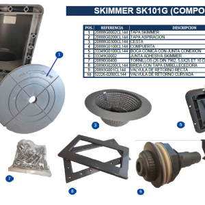 Recambios skimmer SK101G (COMPOSITE)