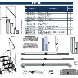 Repuestos Escalera EPE30 GRE